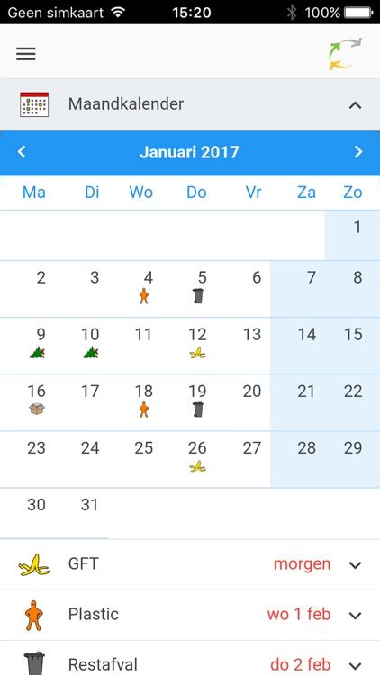 nieuwe afvalkalender meerlanden.